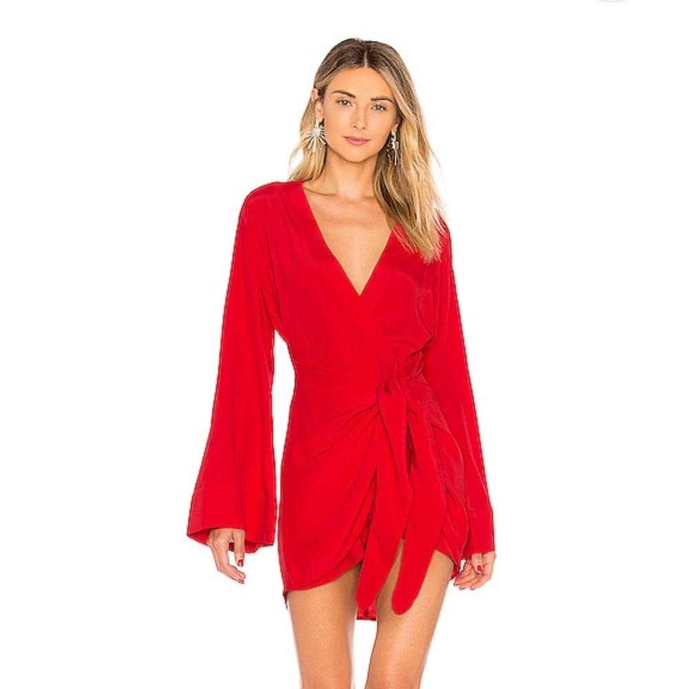 L’ Academie Janero Red Mini Dress